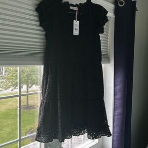 Vineyard Vines eyelet ruffle neck dress
